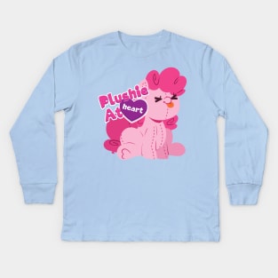 Plushie At Heart (Pinkie) Kids Long Sleeve T-Shirt